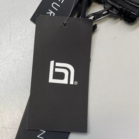 NEW BLANC NOIR Womens Jacket Ink Blue Size S Moto Aviator Puffer Full Zip Down - Picture 2 of 11